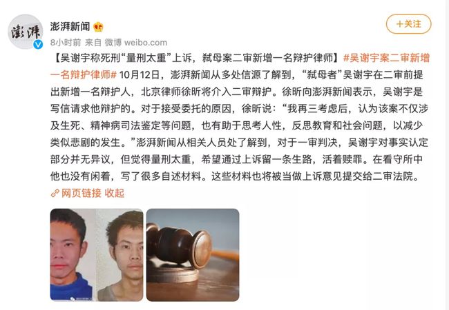 吴谢宇案最新进展揭秘